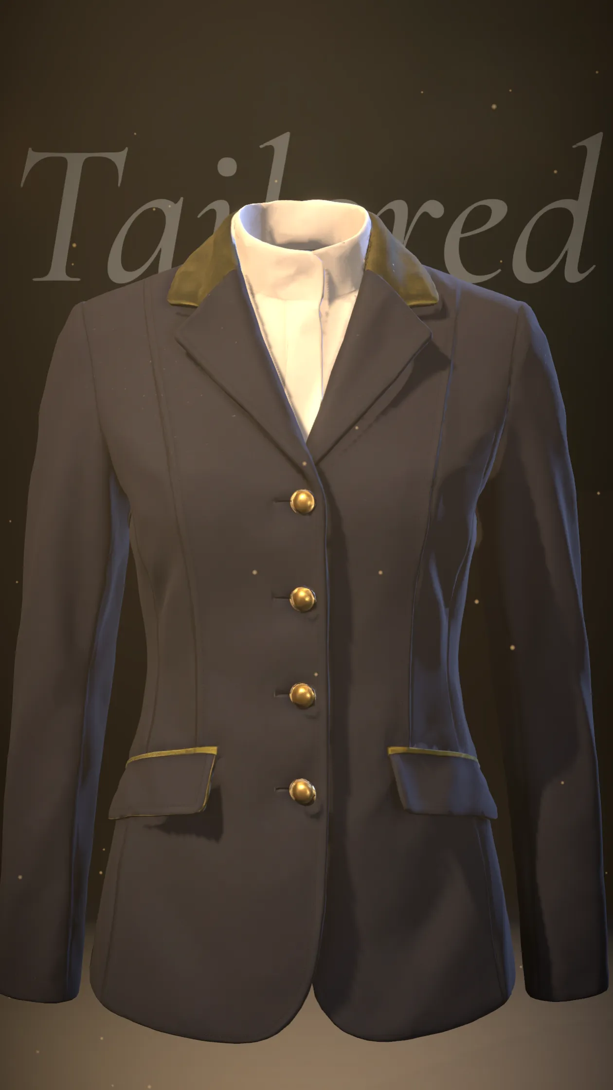 Equestrian: a Visfa show jacket in the arena