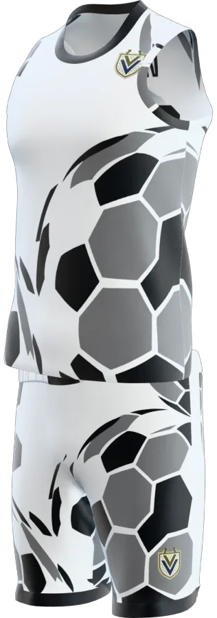 Classic Ball design as a basketball game kit: singlet, shorts