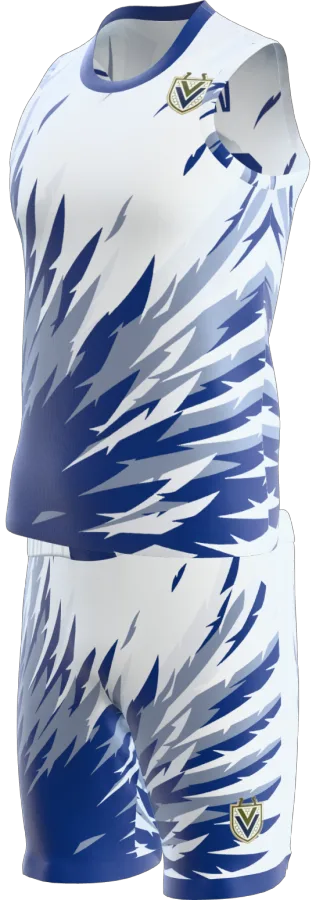 Eagle design as a basketball game kit: singlet, shorts