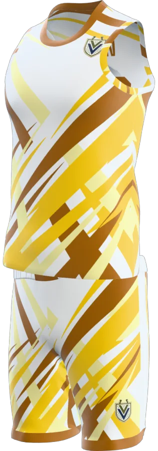 Rays design as a basketball game kit: singlet, shorts