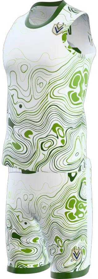 Terrain design as a basketball game kit: singlet, shorts