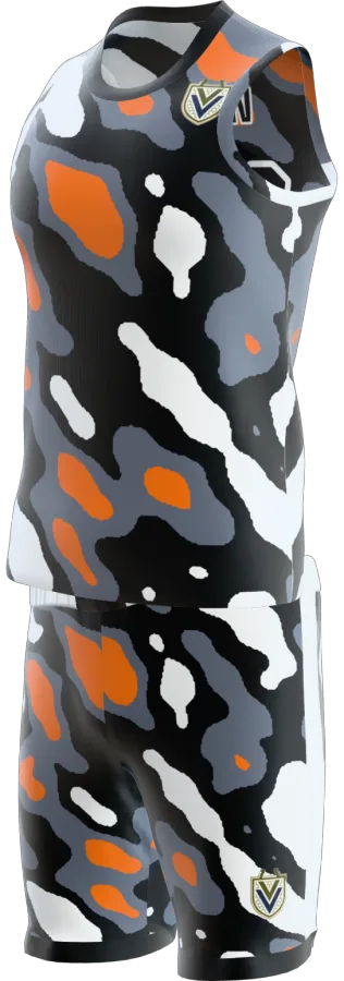 Ludlow 2 design as a basketball game kit: singlet, shorts