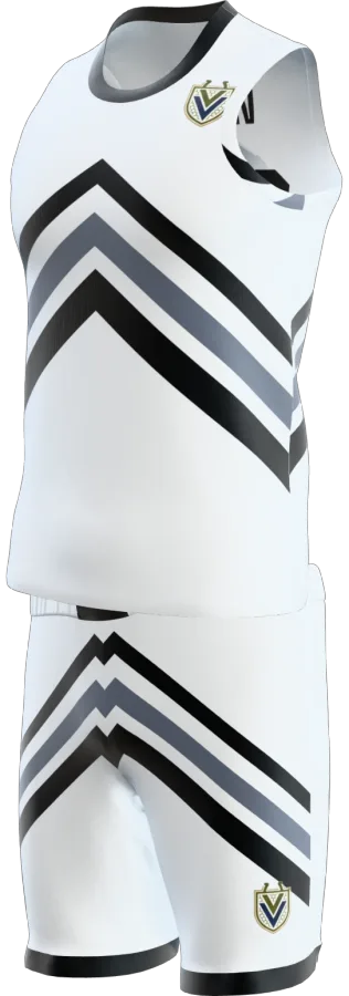 Ludlow 3 design as a basketball game kit: singlet, shorts