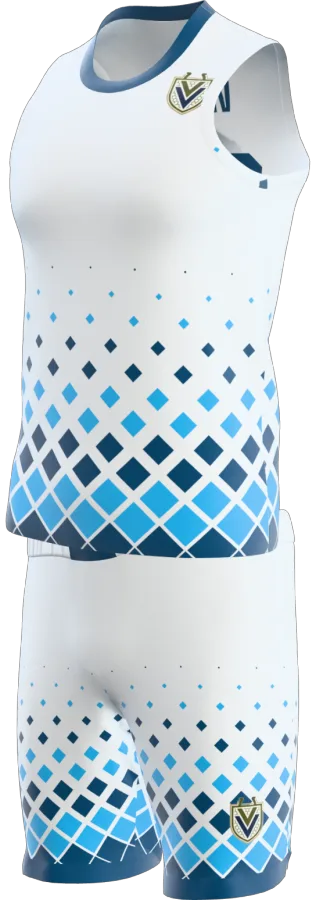 Fenwick 3 design as a basketball game kit: singlet, shorts