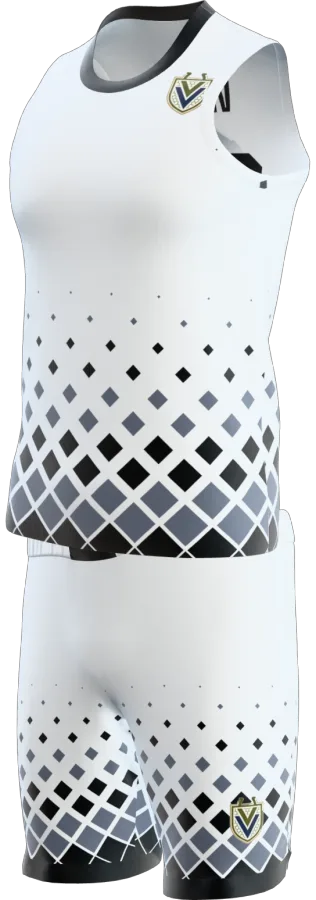 Thirsk 3 design as a basketball game kit: singlet, shorts
