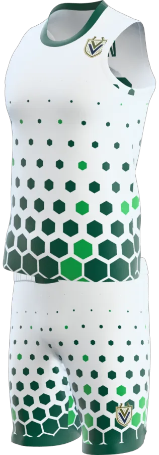 Kendal 4 design as a basketball game kit: singlet, shorts