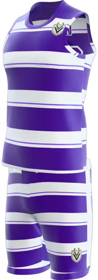 Malvern 4 design as a basketball game kit: singlet, shorts