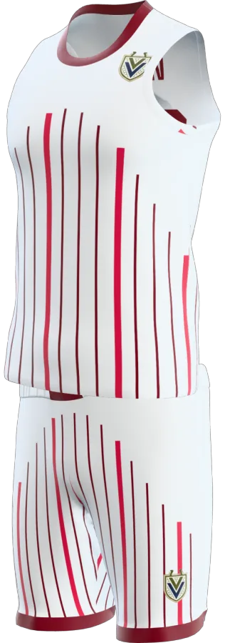 Jedburgh 3 design as a basketball game kit: singlet, shorts
