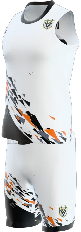 Thirsk design as a basketball game kit: singlet, shorts