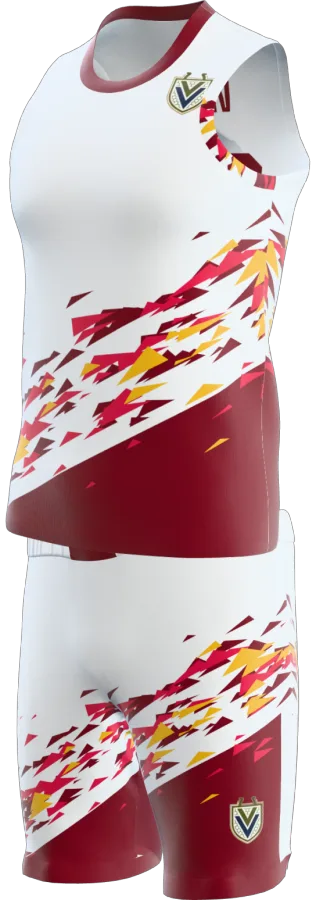 Jedburgh 2 design as a basketball game kit: singlet, shorts