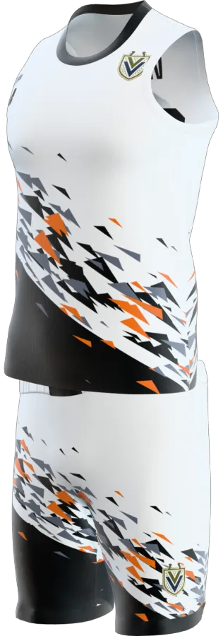 Dorset 4 design as a basketball game kit: singlet, shorts