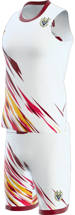 Jedburgh design as a basketball game kit: singlet, shorts