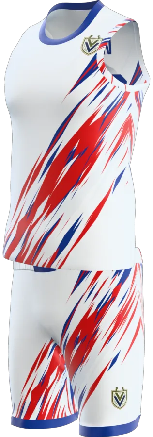 Yarm design as a basketball game kit: singlet, shorts
