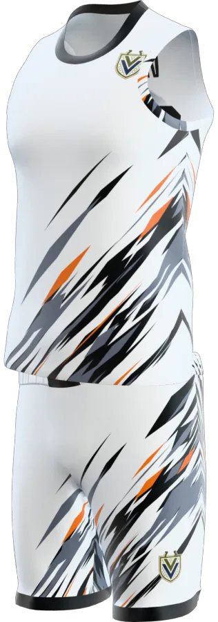 Dorset 3 design as a basketball game kit: singlet, shorts
