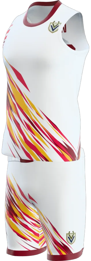 Ripon 3 design as a basketball game kit: singlet, shorts