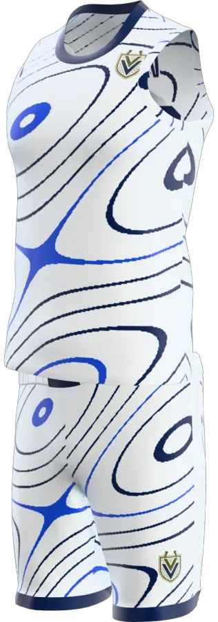 Avon 3 design as a basketball game kit: singlet, shorts