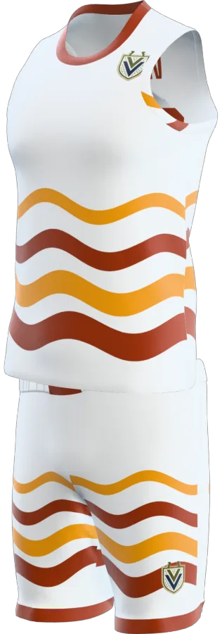 Wensley design as a basketball game kit: singlet, shorts