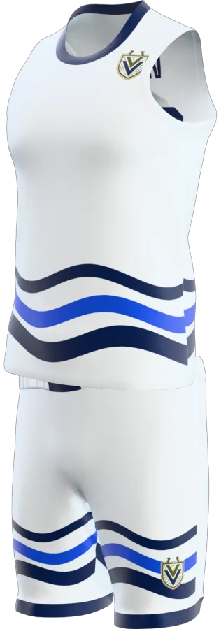 Quorn 3 design as a basketball game kit: singlet, shorts