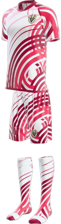 Target design as a soccer game kit: jersey, shorts, socks