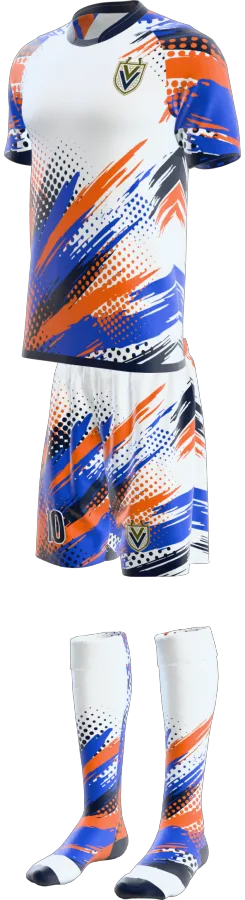 Pulse design as a soccer game kit: jersey, shorts, socks