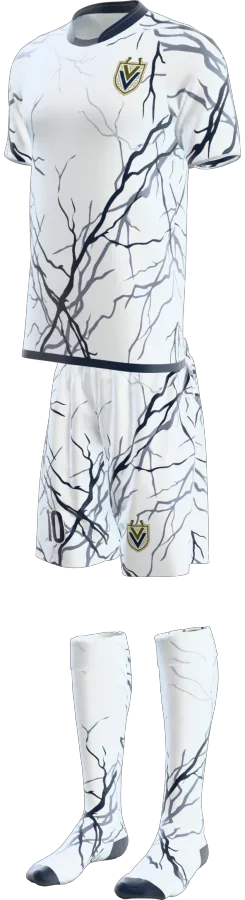 Marble design as a soccer game kit: jersey, shorts, socks