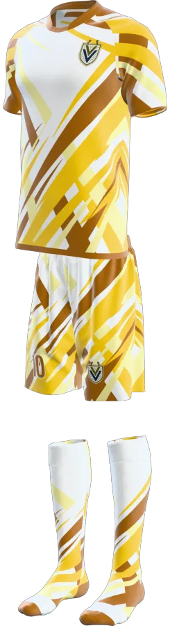 Rays design as a soccer game kit: jersey, shorts, socks