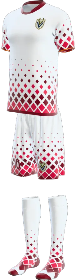 Jedburgh 4 design as a soccer game kit: jersey, shorts, socks