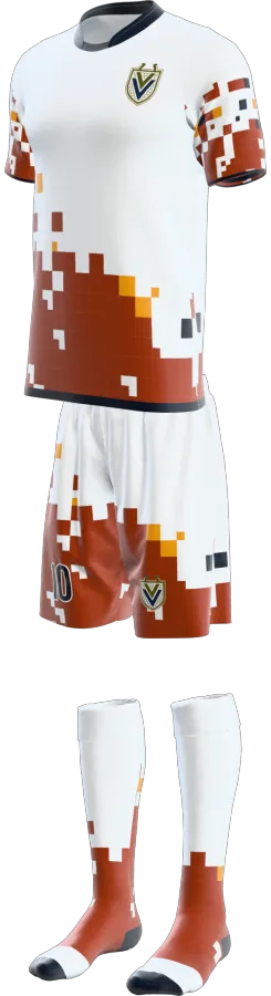Oban 2 design as a soccer game kit: jersey, shorts, socks