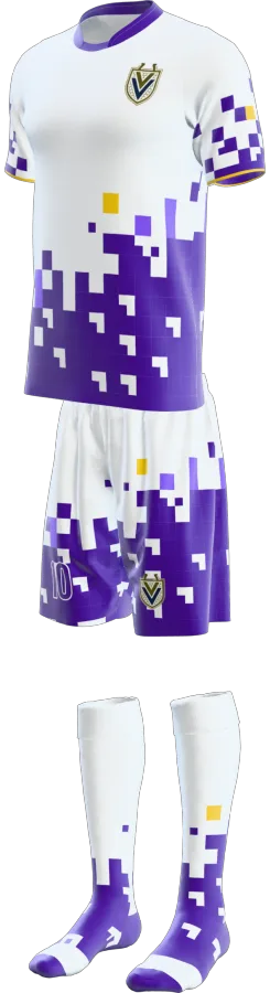 Eden 3 design as a soccer game kit: jersey, shorts, socks