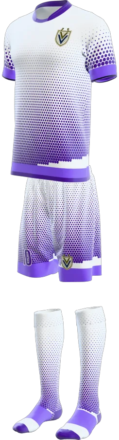 Eden design as a soccer game kit: jersey, shorts, socks