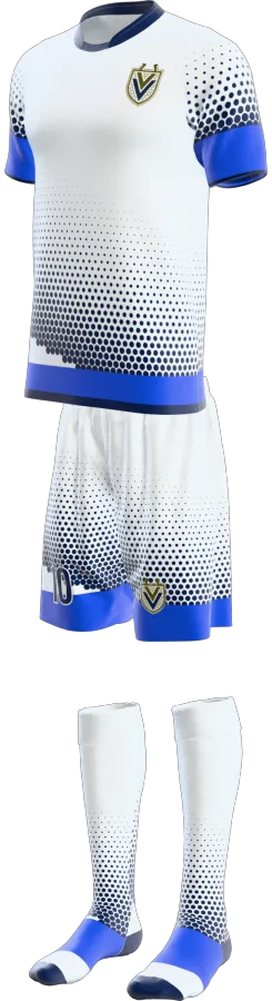 Ilkley 2 design as a soccer game kit: jersey, shorts, socks