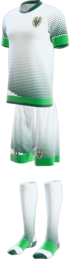 Calder 4 design as a soccer game kit: jersey, shorts, socks