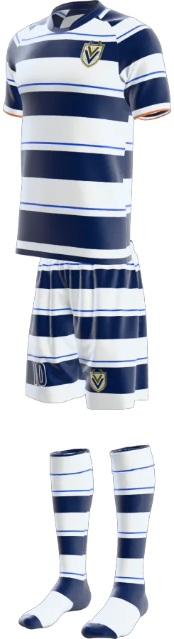 Avon design as a soccer game kit: jersey, shorts, socks