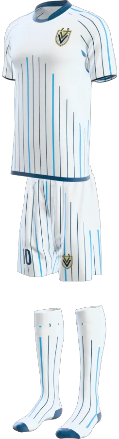 Nairn 4 design as a soccer game kit: jersey, shorts, socks