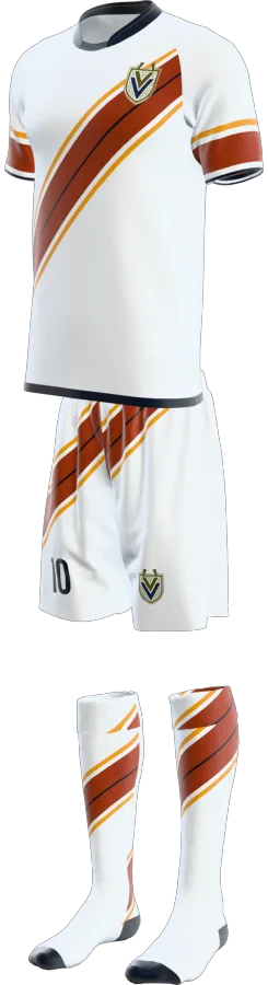 Galloway 2 design as a soccer game kit: jersey, shorts, socks