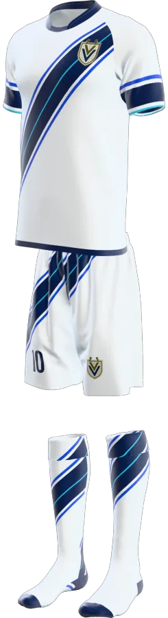Avon 4 design as a soccer game kit: jersey, shorts, socks