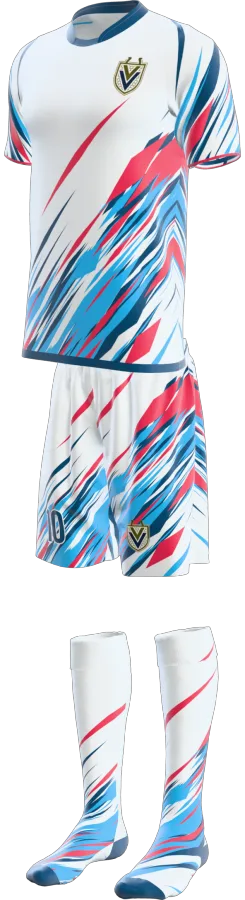 Nairn 2 design as a soccer game kit: jersey, shorts, socks