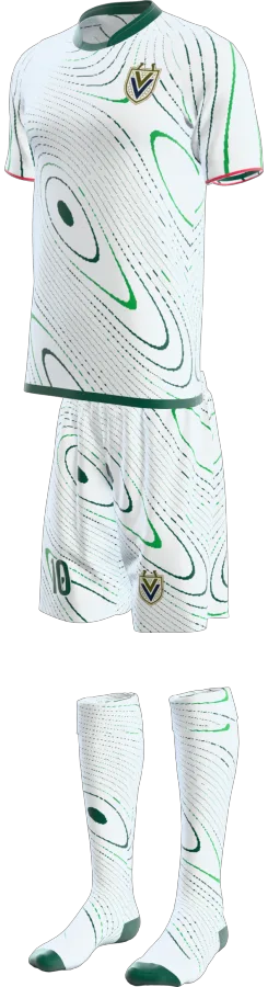 Selby 4 design as a soccer game kit: jersey, shorts, socks
